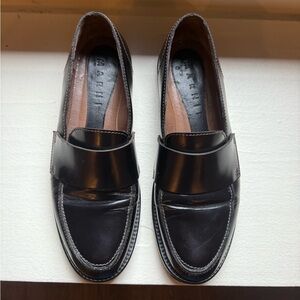 Marni Glossy Leather Black Slip-On Loafers